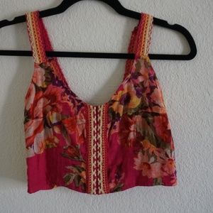 Colorful Tank Crop Top - Adjustable Straps